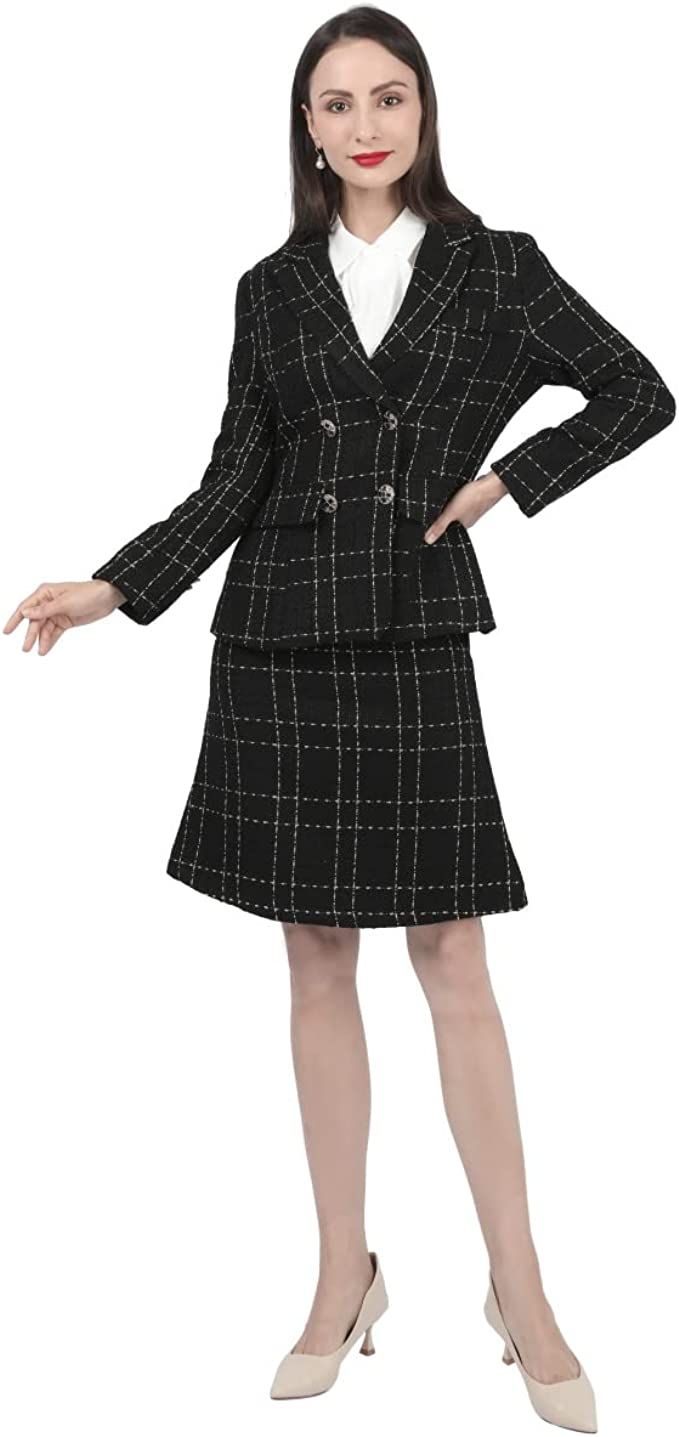 ツイード スカートスーツ レディース セットアップ ミセス スカートスーツ ママスーツ フォーマル 大きいサイズ 2点セット セレモニー 入園式 入学式 卒業式 卒園式 通勤 結婚式