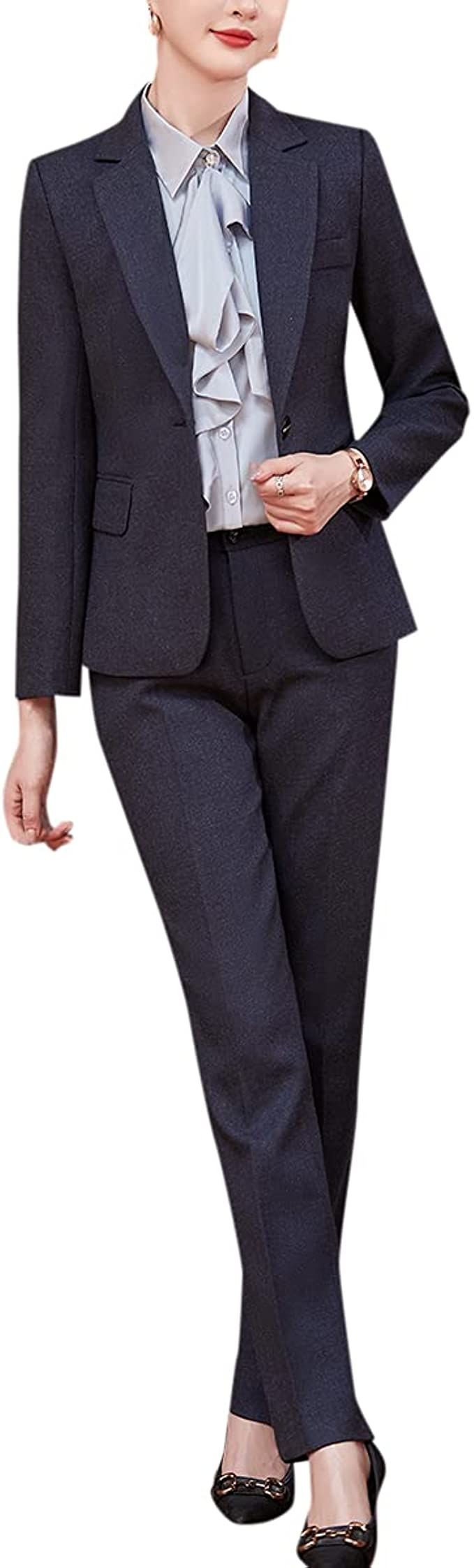 2点セット レディース セットアップ パンツ スーツ ジャケット レジャー スーツ 春 秋 冬 通勤 事務服 結婚式 ビジネス 面接 おおきいサイズ