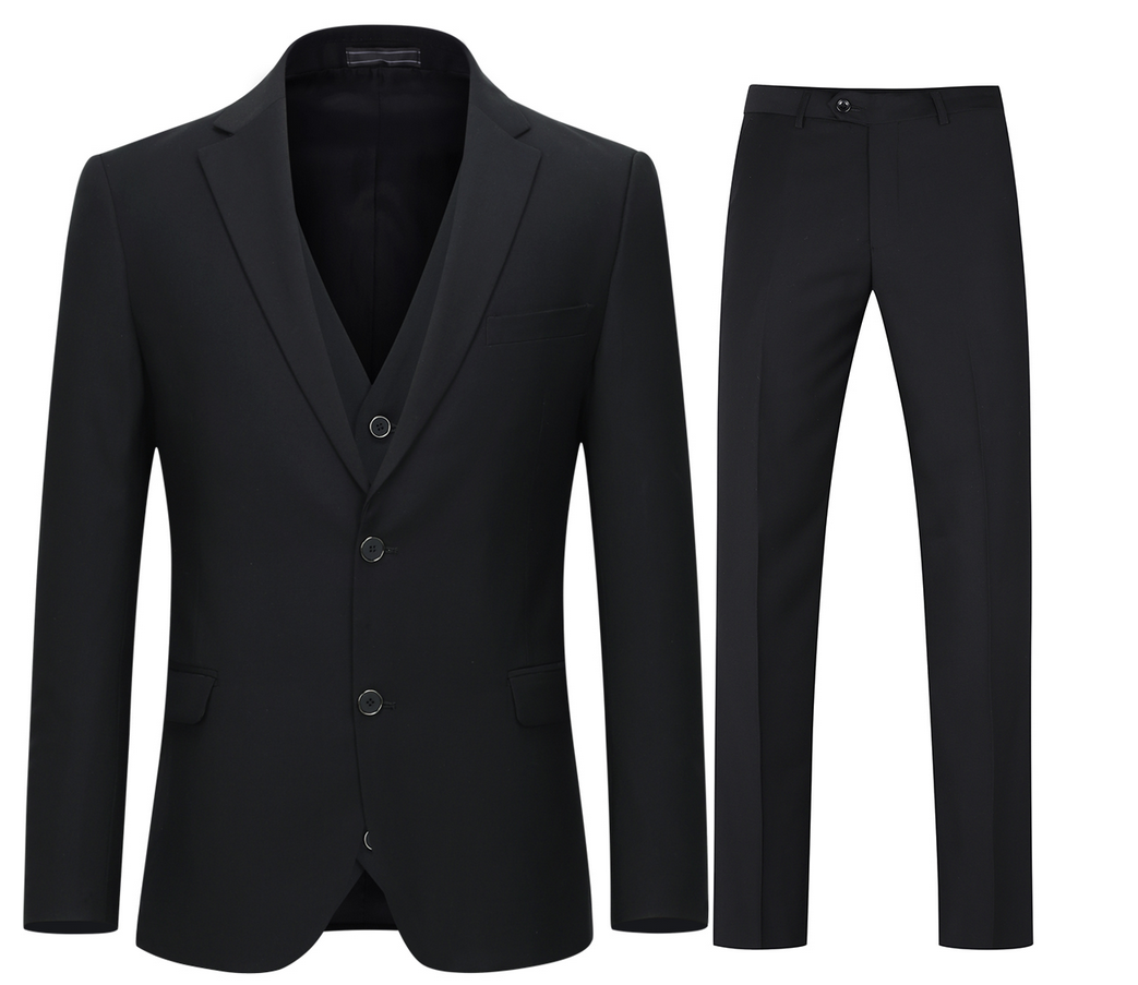 スーツ スリーピース メンズ 2つボタン スリム 防シワ ジレベスト ビジネス カジュアル ファッション チェック柄 パーティ 結婚式