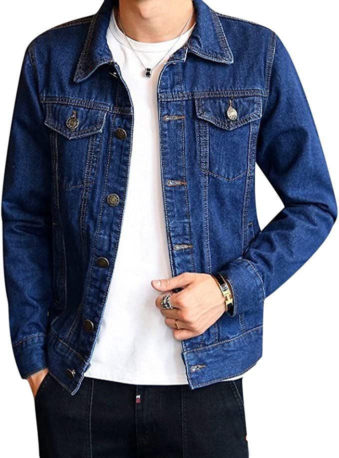 メンズ デニムジャケット スリム ジージャン カジュアル おしゃれ 長袖 春秋服