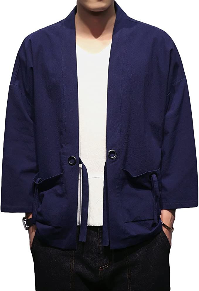 和風 カーディガン ゆったり  薄手 羽織 コートカジュアル 開襟シャツ かっこいい トップス