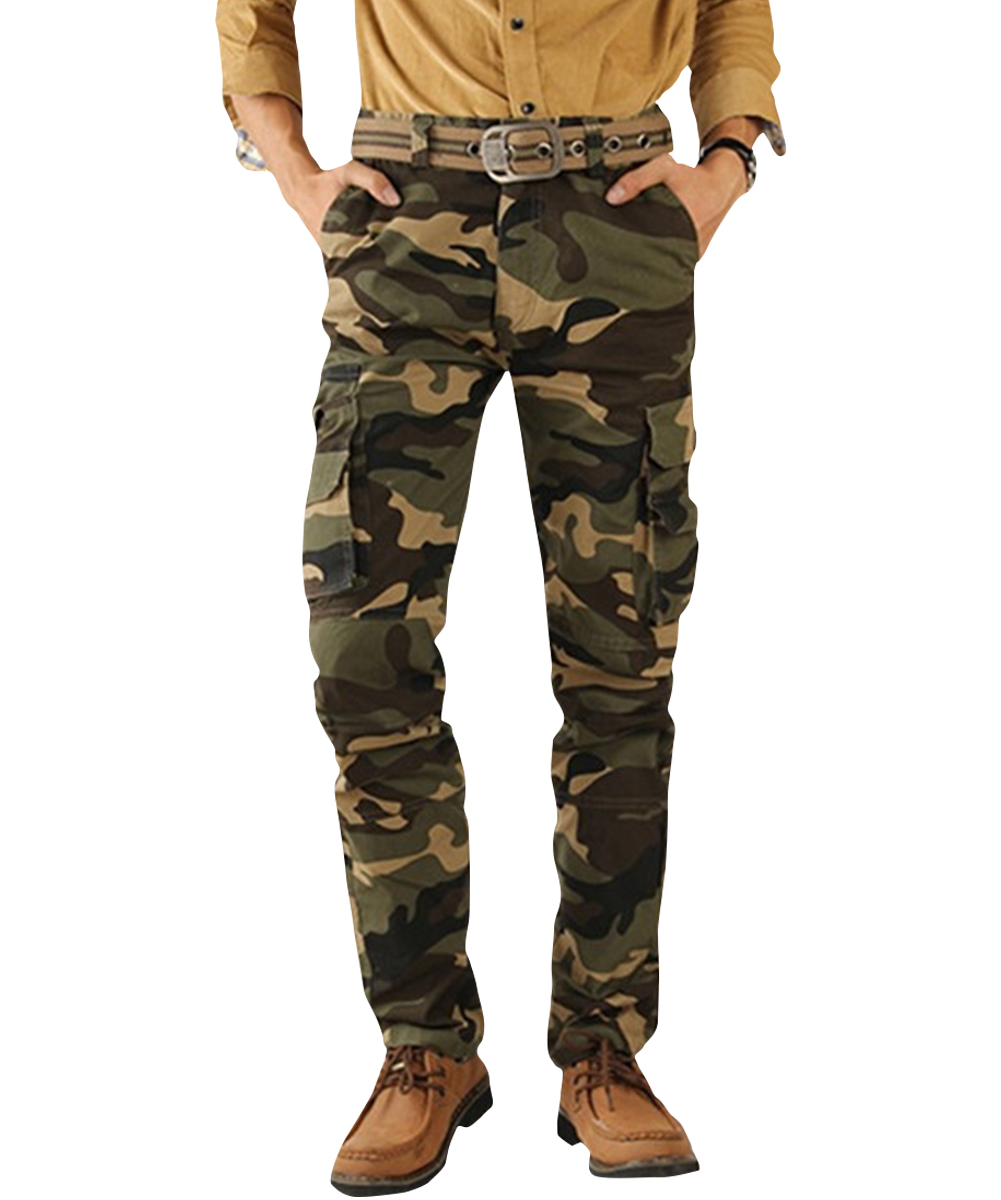 迷彩柄 ミリタリー ワークパンツ メンズ ロング丈 作業着 カーゴパンツ メンズ ゆったり 大きいサイズ 迷彩 ミリタリー アウトウェア 作業用 ズボン