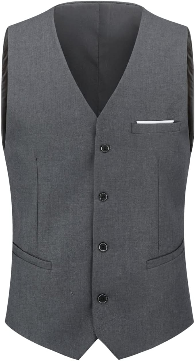 メンズ スーツベスト 上品 フォーマル おしゃれ スリム ビジネス カジュアル 結婚式 ベスト 仕立て 紳士 Vネック