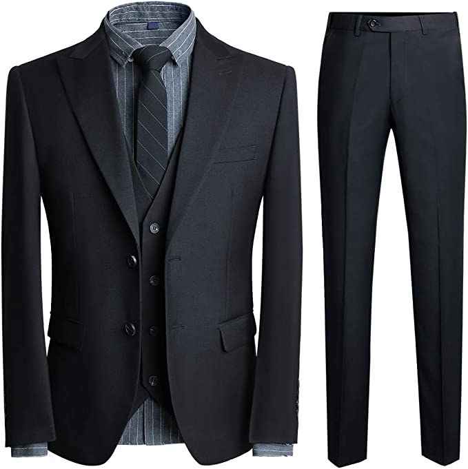 スーツ メンズ ビジネス スリーピース 大きいサイズ 2つボタン S-4XL 大きいサイズ 結婚式 就職 面接