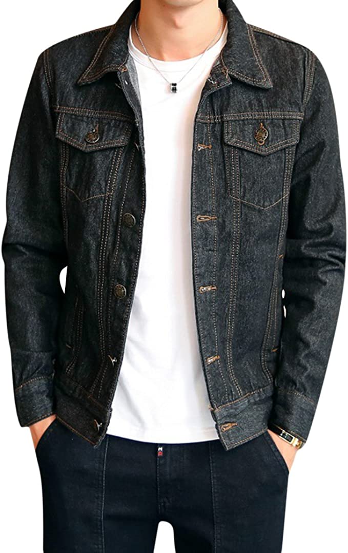 メンズ デニムジャケット スリム ジージャン カジュアル おしゃれ 長袖 秋冬服