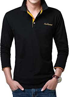 メンズ ポロシャツ 長袖 カジュアル スポーツ 綿 ボタン 部屋着 春秋