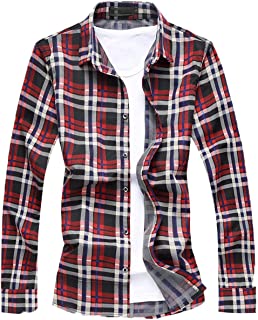 シャツ メンズ カジュアル ギンガムチェック 長袖 ネルシャツ 大きいサイズ 春秋